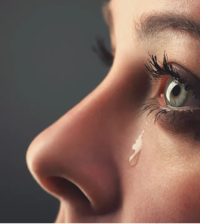 Woman crying